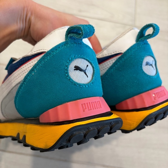 Puma Rider FV Future Vintage Men’s 9.5 sneakers multicolor tangerine - Picture 10 of 12